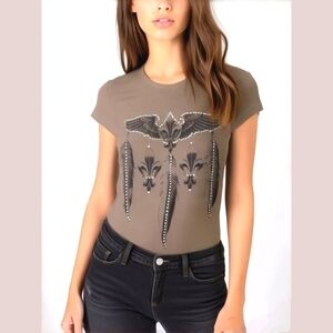 Vintage Sledge USA Studded T-shirt L
